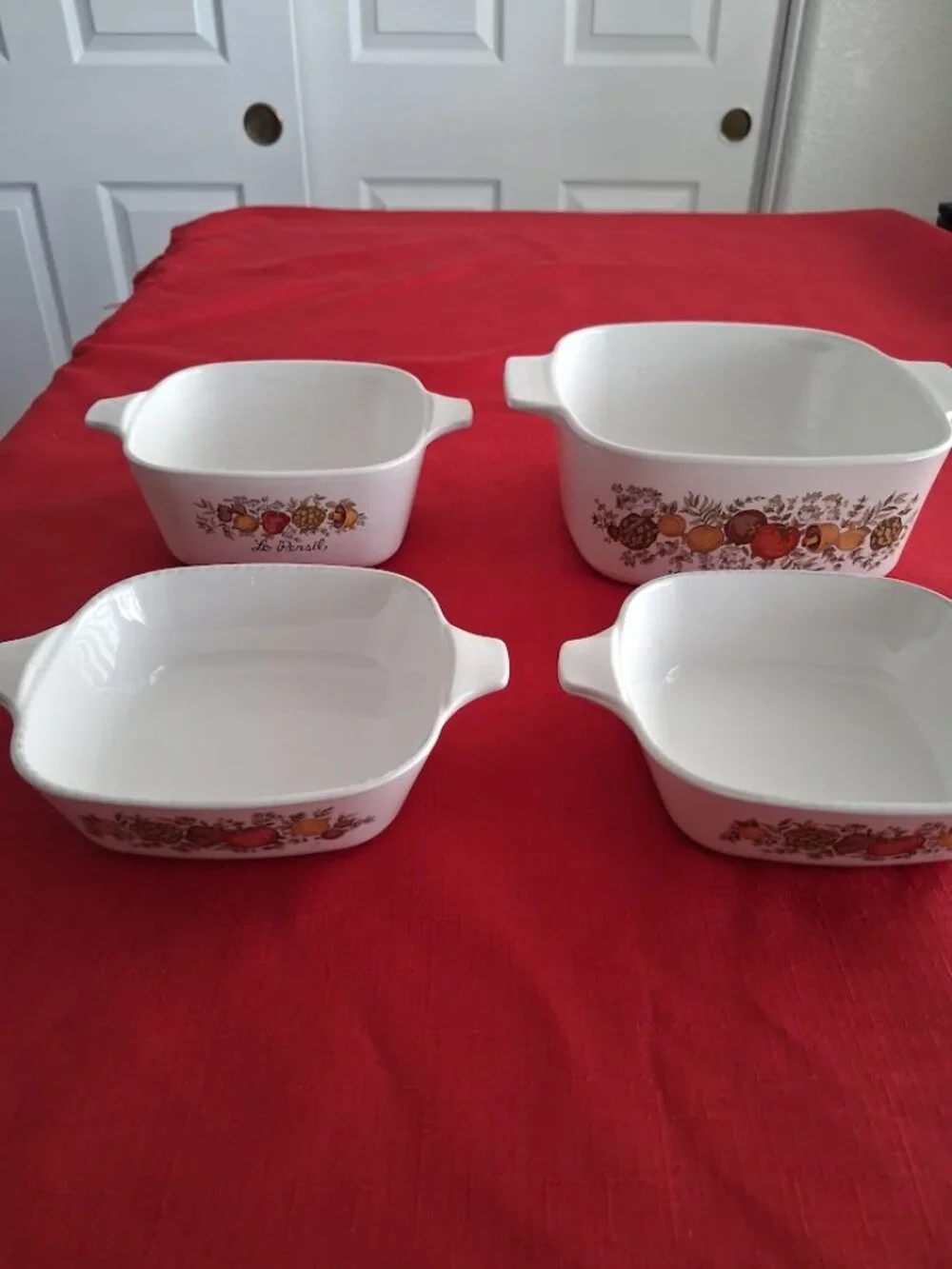 Vintage Corning Ware Spice of Life - 4 piece set